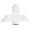 Ekena Millwork Eugene Architectural Grade PVC Gable Bracket, 36"W x 16 1/2"H x 4"D x 6"F, 11/12 Pitch GBP036X17X0406EUG00 - alternate 1
